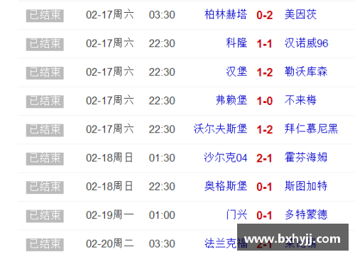 U8国际德甲第19轮综述+最新积分榜，领头羊客场告负，拜仁+门兴缩小分差 - 副本